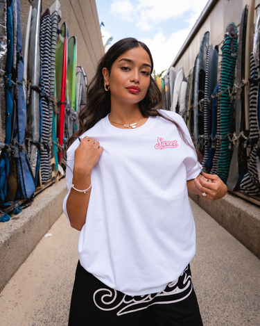 AW '26 Cursive Tee (White)