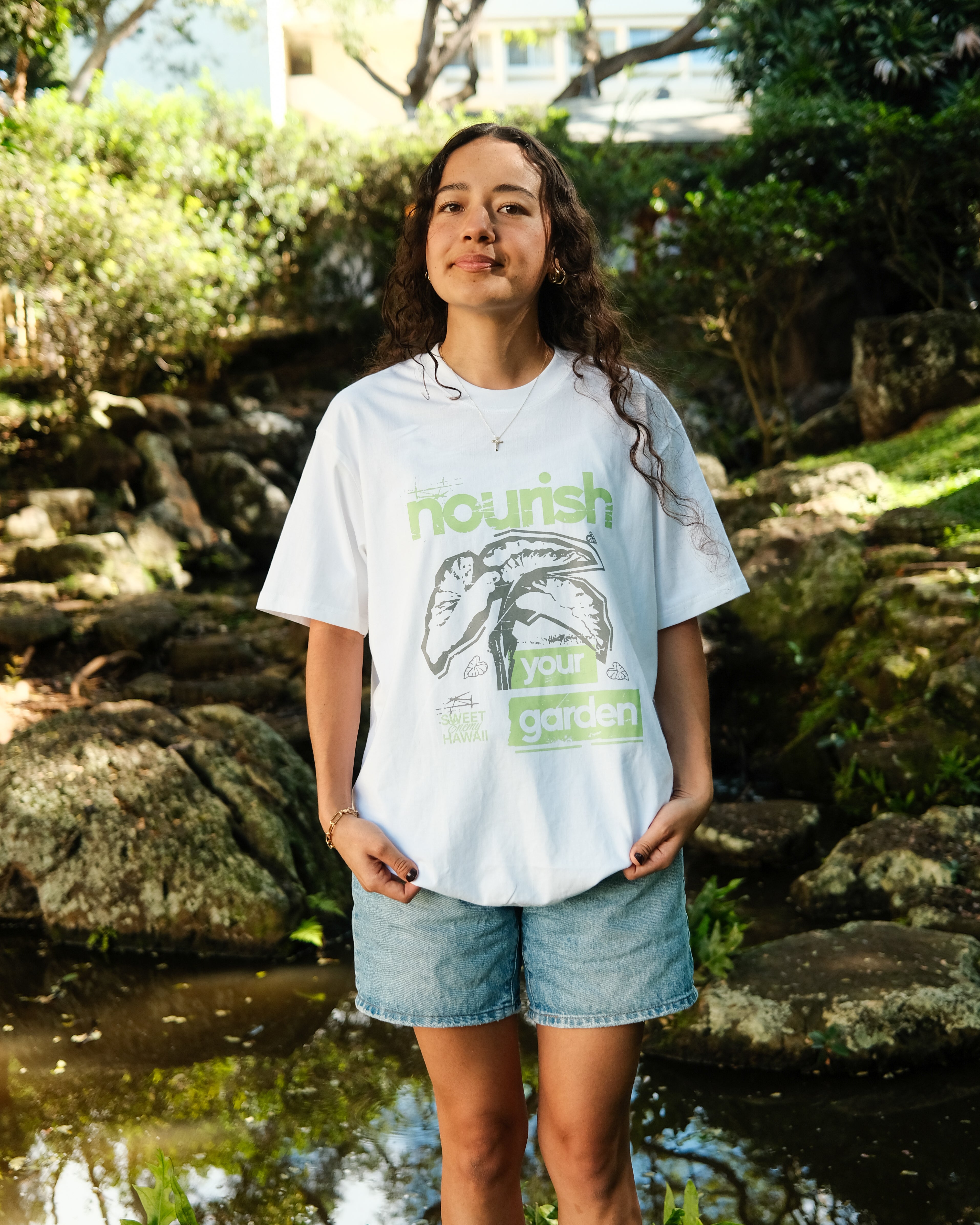 Nourish Your Garden Tee (White)