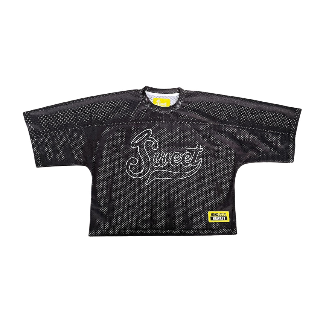 Black Cropped Jersey