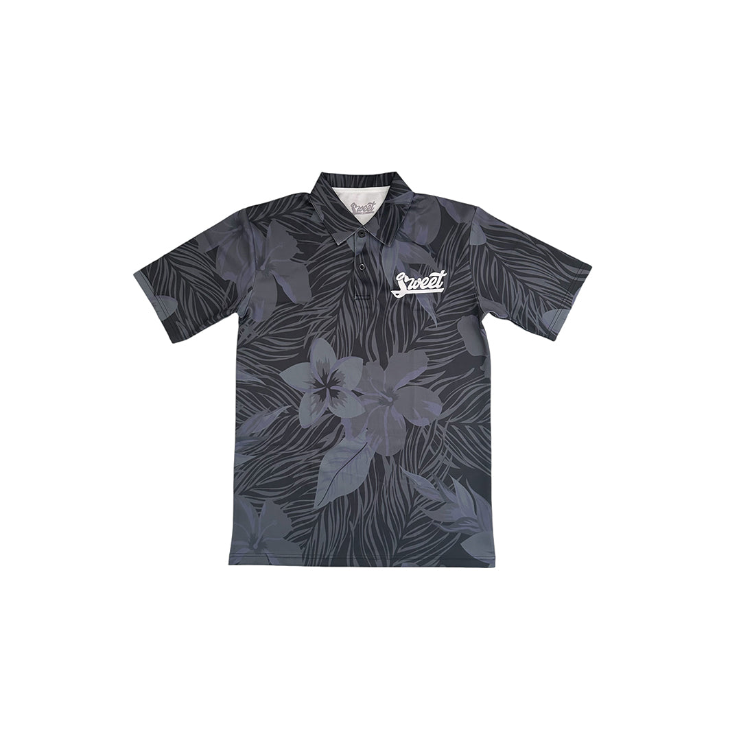 Floral Polo (Black)