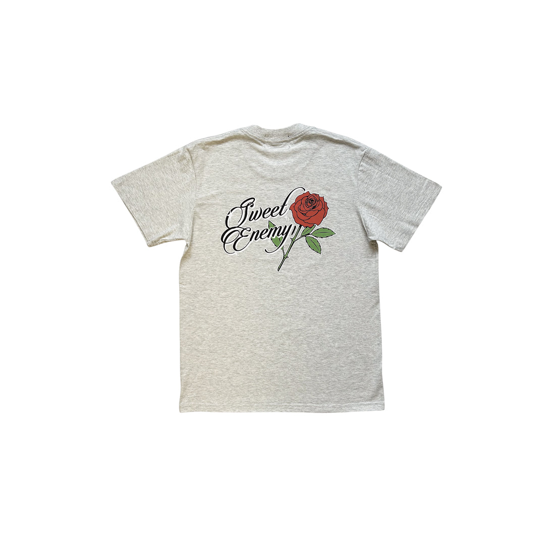 Rose Logo Tee (Heather Grey)