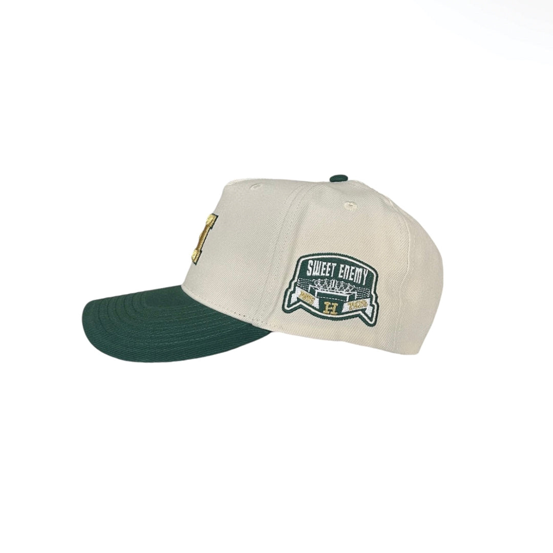 H Logo Snapback (White/Green)